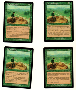 Set Of 4 Far Wanderings 125/143 Torment Magic The Gathering Card - Image 3