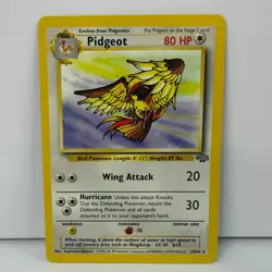 Pidgeot Jungle 24/64 Rare Unlimited Regular Non Holo WOTC Pokemon Card MP - Image 1