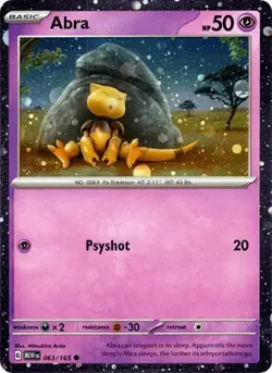 Abra - (Cosmos Holo) Promo Miscellaneous Cards & Products 063/165 NM - Image 1