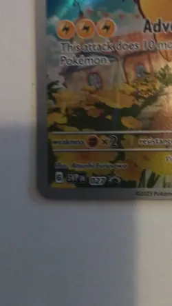 Pokemon TCG Pikachu SV: Scarlet & Violet Promo 027 Holo Card - Image 2