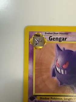 1999 Pokemon Gengar 20/62 Fossil Regular Trading Card Game Vintage 1st Edition - Image 2