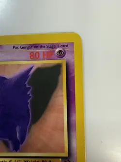 1999 Pokemon Gengar 20/62 Fossil Regular Trading Card Game Vintage 1st Edition - Image 3