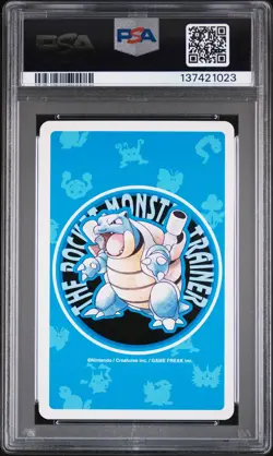 1998 POKEMON BLUE VERSION PLAYING CARDS QUEEN OF CLUBS #037 VULPIX PSA 9 - Image 2