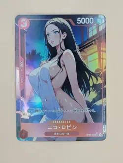❤ NICO ROBIN bath One Piece Anime Waifu Card Girl Foil Doujin Holo ACG❤ - Image 1