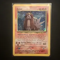 Entei 06/64 Neo Revelation Unlimited Holo Pokemon Card LP/MP - Image 1