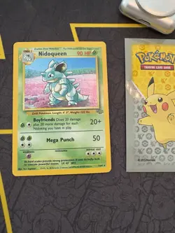 Pokemon Card Nidoqueen 7/64 Jungle Unlimited Set Holo Rare 081💎LP💎 - Image 1