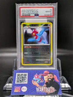Pokemon Cards: Great Encounters Rare REVERSE FOIL Porygon-Z 6/106 PSA 10 - Image 1