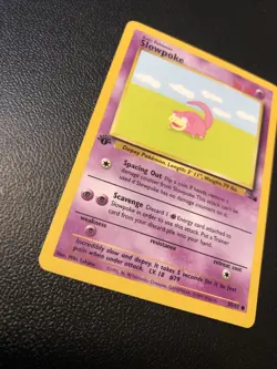 Slowpoke 55/62 Fossil 1st First Edition Pokemon Card In NM Condition. - Image 2
