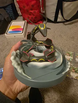 Pokemon Hidden Fates Rayquaza Figure Statue Card Display Stand 2019 - Image 1