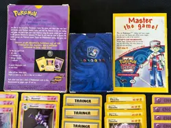 1999 Pokemon TCG Zap! Theme Deck 60 Cards Complete Deck Mewtwo Cards & Box Only - Image 3