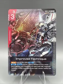 Improved Technique GD03-109 R Steel Requiem Rare Foil Gundam Card Game NM/M - Image 1