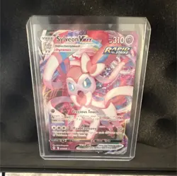 Pokemon Sylveon VMAX 075/203 SWSH07 Evolving Skies Ultra Rare Holo 310HP Card - Image 1
