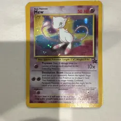 Pokemon TCG Mew Wotc Promo Holo Card 09/53 50 HP Psychic Basic Card Stock - Image 1