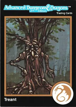 1992 Dungeons & Dragons 2nd Edition Gold Treant #582 Card - Image 1