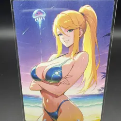 Samus Aran Anime Waifu Card Doujin ACG Goddess Holo - Image 2