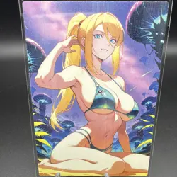Samus Aran Anime Waifu Card Doujin ACG Goddess Holo - Image 1