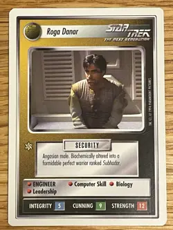 Star Trek CCG 1E WB Alpha ROGA DANAR Rare Card - Image 1
