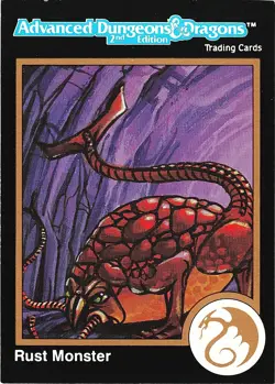 1992 Dungeons & Dragons 2nd Edition Gold Rust Monster #581 Card - Image 1