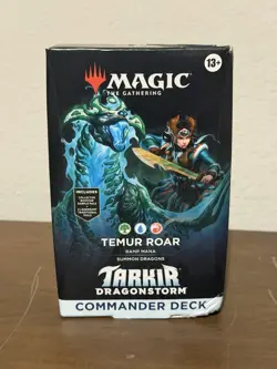New/Sealed MTG Tarkir Dragonstorm Commander Deck - Temur Roar - Image 1