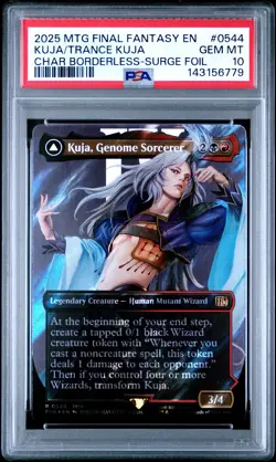 2025 MTG FINAL FANTASY KUJA GENOME SORCERER/TRANCE KUJA FATE DEFIED PSA 10 - Image 1