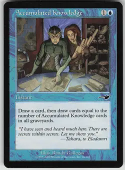 Magic the Gathering TCG Accumulated Knowledge C Nemesis 26 - Image 1