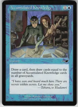 Magic the Gathering TCG Accumulated Knowledge C Nemesis 26 - Image 1