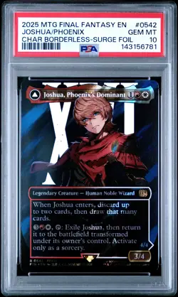 2025 MTG FINAL FANTASY JOSHUA PHOENIX'S DOMINANT PHOENIX WARDEN OF FIRE PSA 10 - Image 1