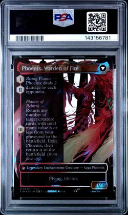 2025 MTG FINAL FANTASY JOSHUA PHOENIX'S DOMINANT PHOENIX WARDEN OF FIRE PSA 10 - Image 2