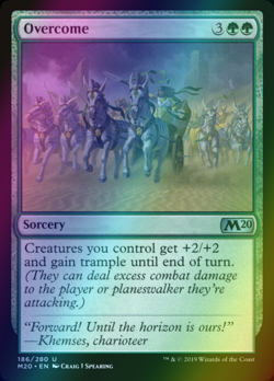 x1 FOIL Overcome MTG 186/280 M20 M/NM 1x - Image 1