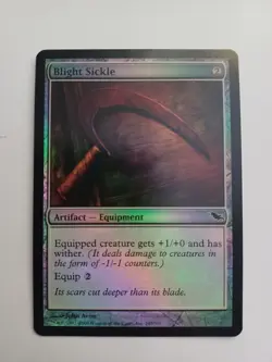 Magic The Gathering Shadowmoor #247 Blight Sickle Common Foil MTG TCG CCG - Image 1