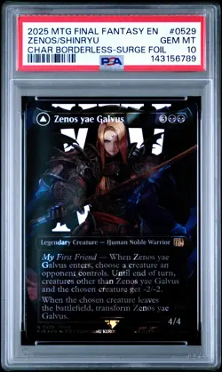 2025 MTG FINAL FANTASY #0529 SHINRYU TRANSCENDENT RIVAL/ZENOS YAE GALVUS PSA 10 - Image 1