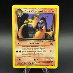Dark Charizard 21/82 Team Rocket Regular Pokemon TCG Vintage - Image 1