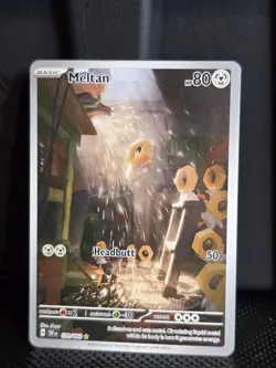Meltan 179/162 Pokemon TCG Temporal Forces Illustration Rare NM - Image 1