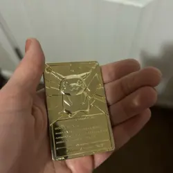 Pikachu Pokemon 23k Gold Plated Limited Edition Burger King 1999 Nintendo Card - Image 2