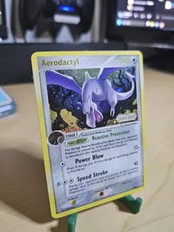 Pokemon TCG Aerodactyl Holo Rare EX Legend Maker 1/92 Stage 1 70 HP 2006 English - Image 3