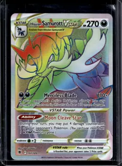 2022 Pokemon SWSH Astral Radiance Hisuian Samurott VSTAR Secret Rare #197/189 - Image 1