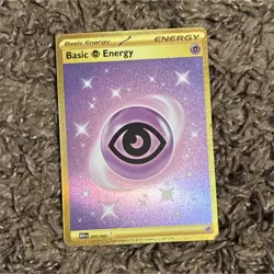 Pokemon Basic Psychic Energy Holo Basic Energy 207/165 Pokemon TCG Card Stock - Image 1