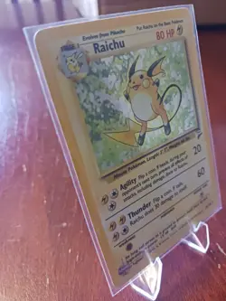 Pokemon Card, Raichu, Base Set 2, Holo Rare, 16/130, NM or Better, Never Played - Image 4