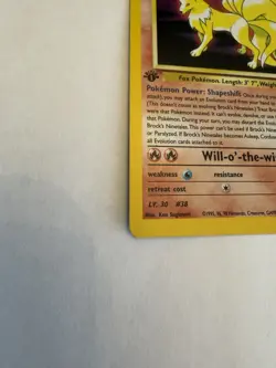 Pokemon Brock's Ninetales Gym Challenge 1st Edition Holo Rare 3/132 2000 70 HP - Image 3