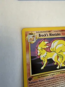 Pokemon Brock's Ninetales Gym Challenge 1st Edition Holo Rare 3/132 2000 70 HP - Image 4