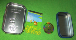 Pokemon Go Trading Card Game TCG Empty Mini Card Tin Eevee #133 Art Card & Coin - Image 2