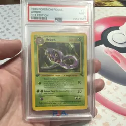 Pokemon Arbok 1st Edition Fossil 31/62 Uncommon Regular 1999 PSA 9 - Image 3