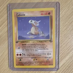 1999 Pokemon 1st Edition Cubone 50/64 Jungle 40 HP Pokemon TCG Card - Image 1