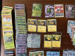 ~375 Pokemon Card Lot - Reverse Holo, Holo Rare, EX, Uncommon, Full Art, Base - Image 2