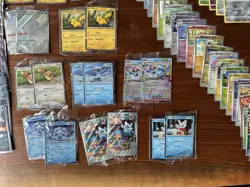 ~375 Pokemon Card Lot - Reverse Holo, Holo Rare, EX, Uncommon, Full Art, Base - Image 4