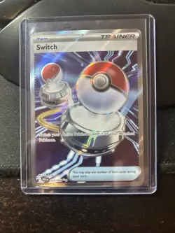 Switch 123/094 Full Art Trainer Holo ultra rare Pokemon TCG Phantasmal Flames Y - Image 1