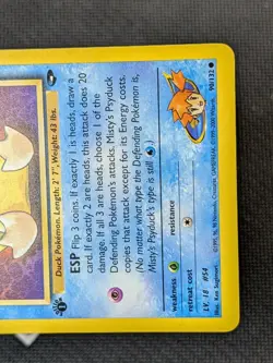 Misty's Psyduck 90/132 - Gym Challenge 1st Edition Pokemon TCG NM - Image 5