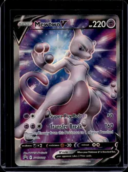2019-2023 Pokemon SWSH Black Star Promos Mewtwo V #SWSH229 - Image 1