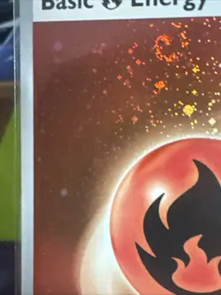 Basic Fire Energy 002 - Pokemon 151 - HD Cosmos Holo HD SWIRLS!!! - Image 5