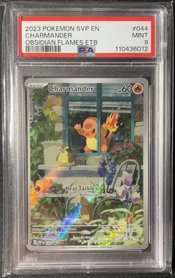 2023 Pokemon Charmander 044 Promo Full Art PSA 9 - Image 1